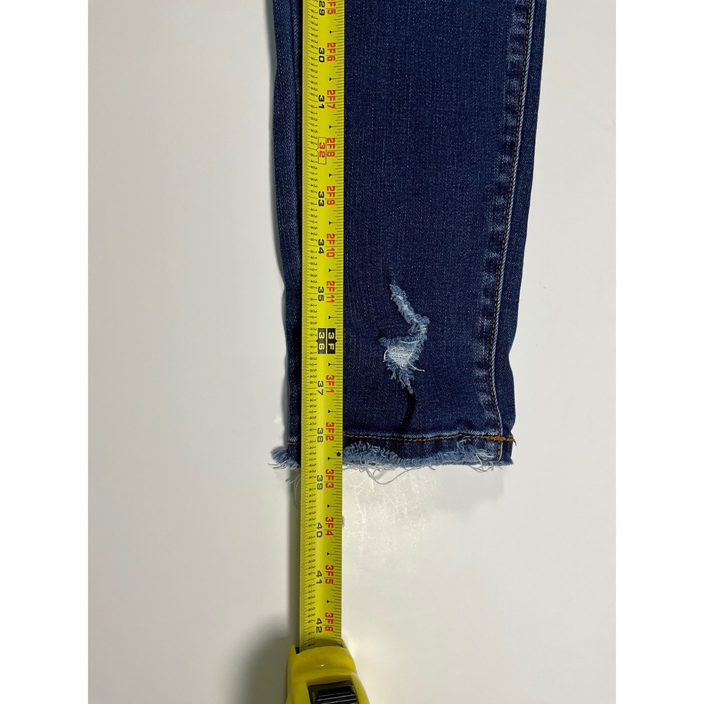 KanCan Mid Rise Ankle Skinny Jeans Distressed KC8376D Blue Size 11/29 - Picture 8 of 16